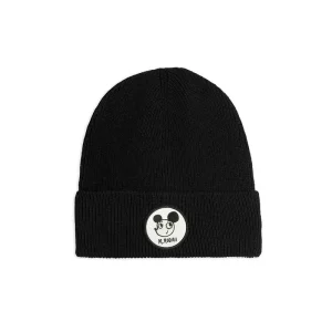 Ritzratz Patch Wool Blend Beanie in Black by Mini Rodini