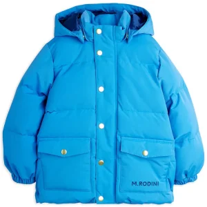 Solid Heavy Puffer Jacket in Blue by Mini Rodini