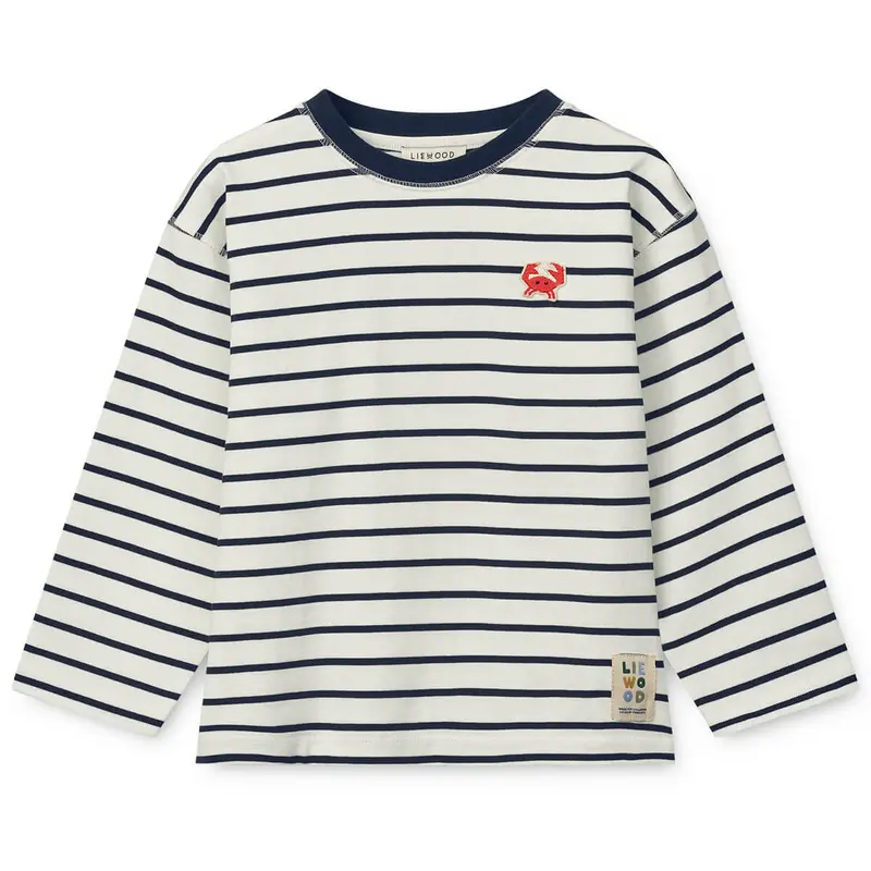 Tyler T Shirt in Classic Navy Stripe by Liewood