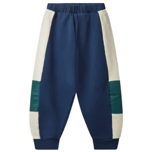 Wynk Panel Pant in Navy / Green / Cream by Wynken