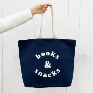 Books & Snacks Tote Bag by Alphabet Bags