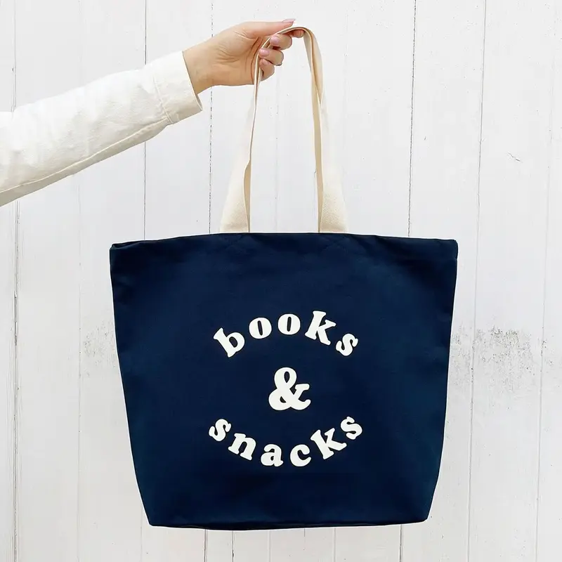 Books & Snacks Tote Bag by Alphabet Bags