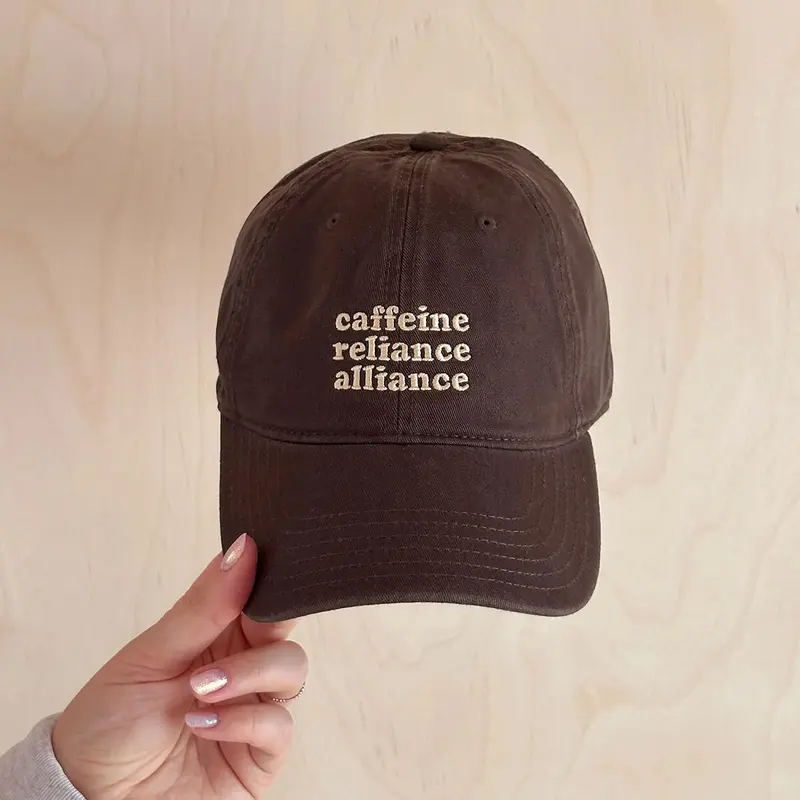 Caffeine Reliance Alliance Baseball Cap by Alphabet Bags