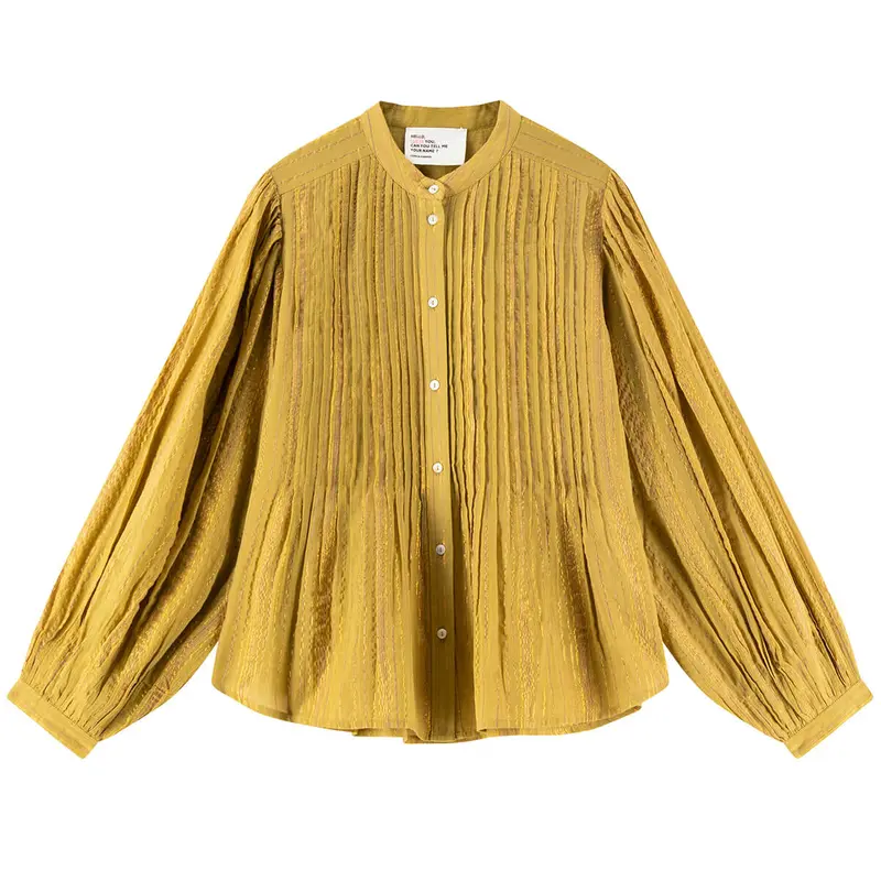 Charlie Shirt in Yellow by Leon & Harper