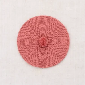 Crochet Beret in Rosewood by Misha & Puff