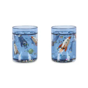 Glitter Cups (2 Pack) in Outer Space by Konges Sljd