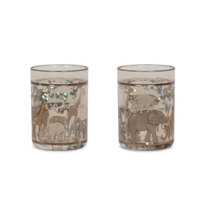 Glitter Cups (2 Pack) in Safari by Konges Sljd