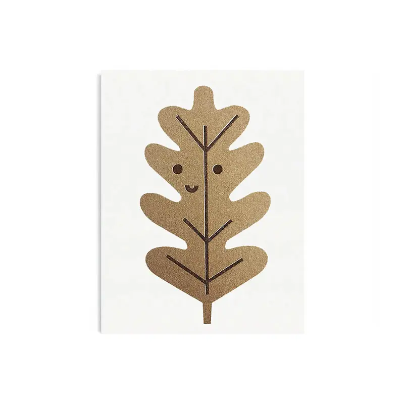 Gold Leaf Greetings Card by Scout Editions