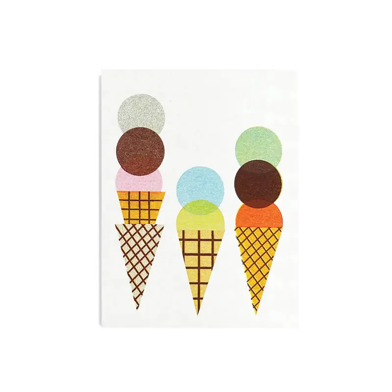 Ice Cream Greetings Card by Scout Editions