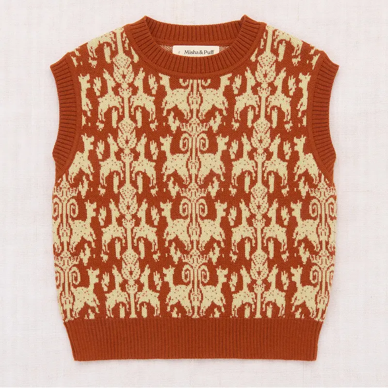 Julien Top in Fauna Tapestry Jacquard by Misha & Puff