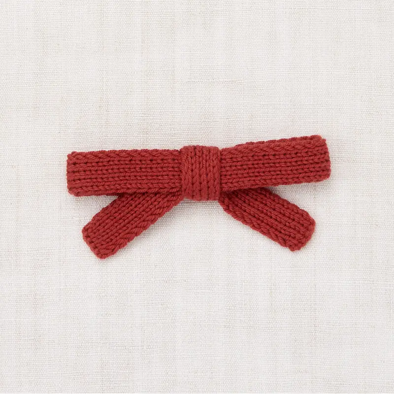 Jumbo Goldie Bow in Garnet by Misha & Puff