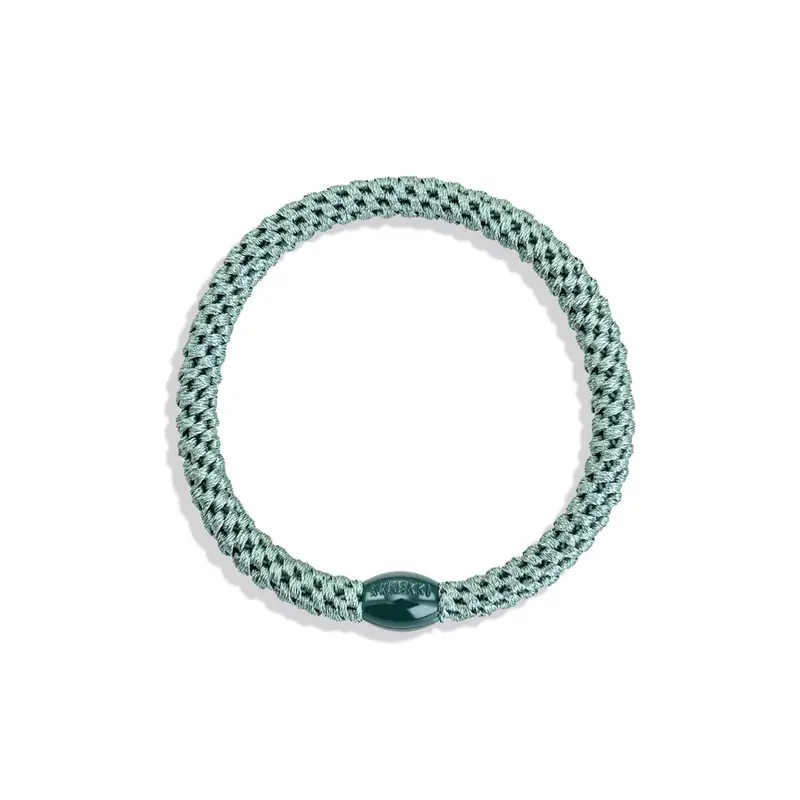 Kknekki Slim Hair Band in Faded Green by Bon Dep