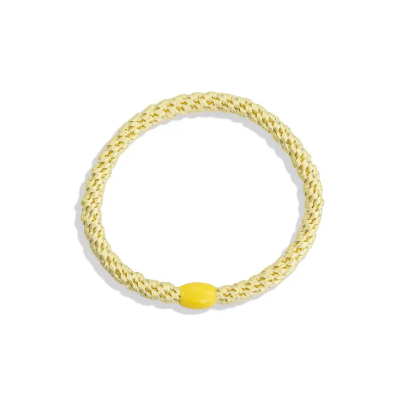 Kknekki Slim Hair Band in Light Yellow by Bon Dep