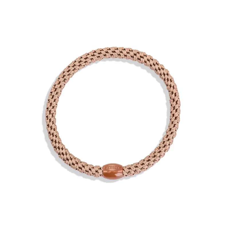 Kknekki Slim Hair Band in Nougat by Bon Dep