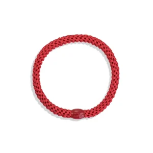 Kknekki Slim Hair Band in Red by Bon Dep