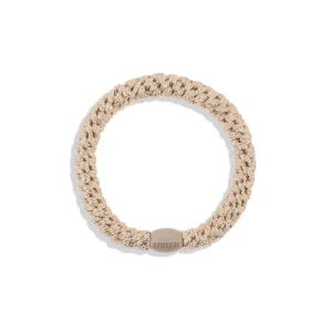 Kknekki Snag Free Hair Band in Beige Glitter Stripe by Bon Dep