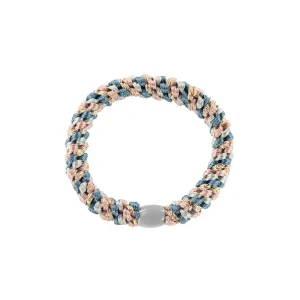 Kknekki Snag Free Hair Band in Dusty Blue And Dusty Rose by Bon Dep