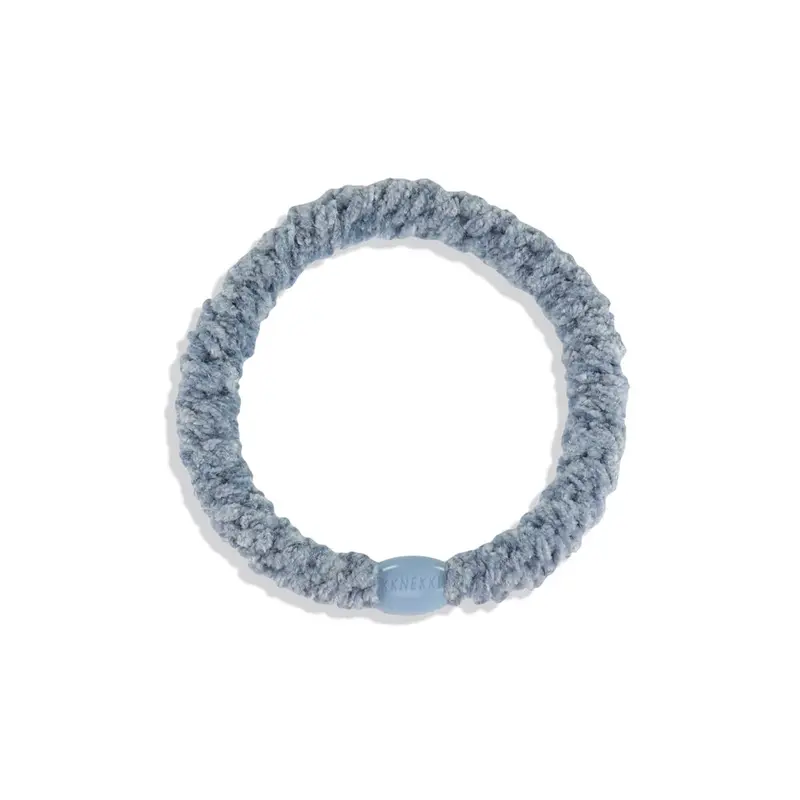 Kknekki Velvet Hair Band in Light Blue by Bon Dep