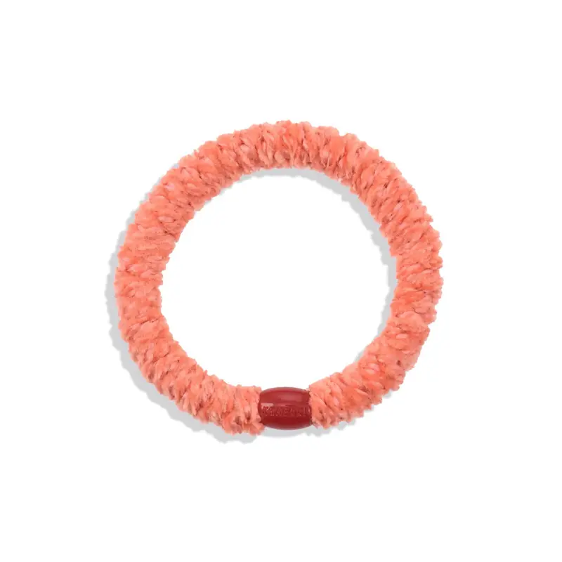 Kknekki Velvet Hair Band in Peach by Bon Dep