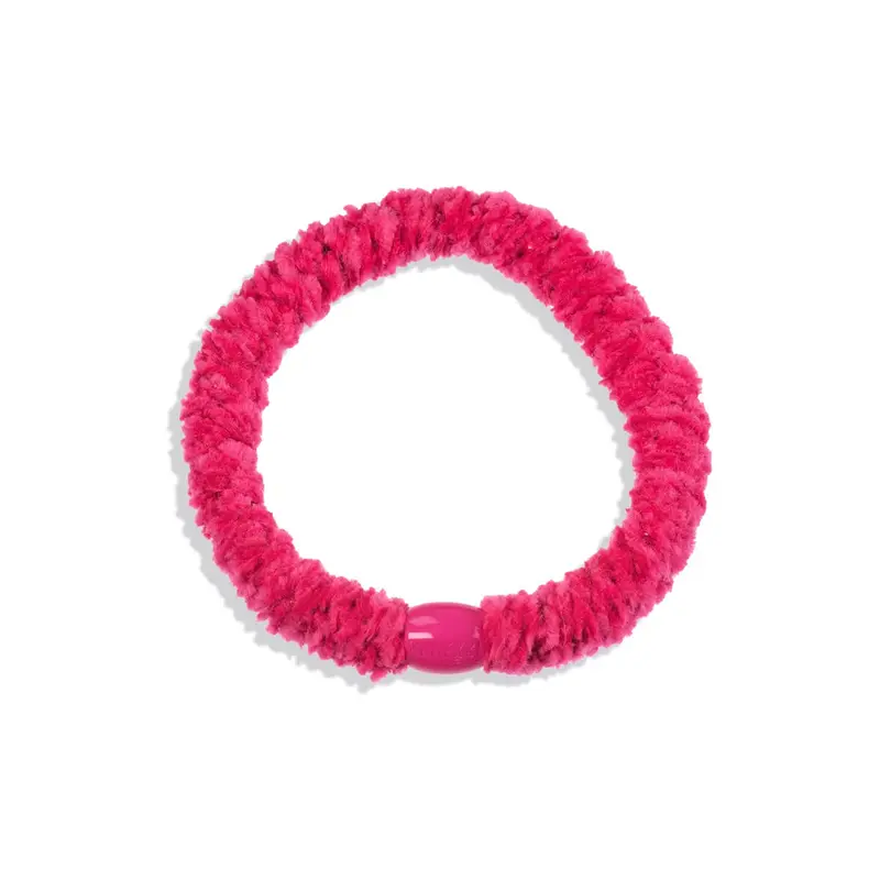 Kknekki Velvet Hair Band in Strong Pink by Bon Dep