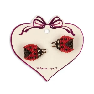 Ladybug Beaded Hair Clips (2 Pack) by Konges Sljd