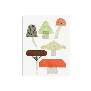 Mushrooms Greetings Card by Scout Editions