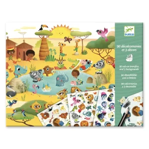 Savannah, Desert and North Pole Rub-On Transfers Set by Djeco