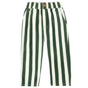 Baggy Pant in Green Stripe by Rylee & Cru