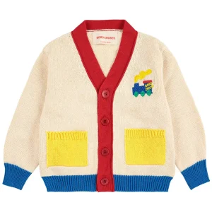 Bobo Choo Choo Colour Block Baby Cardigan by Bobo Choses