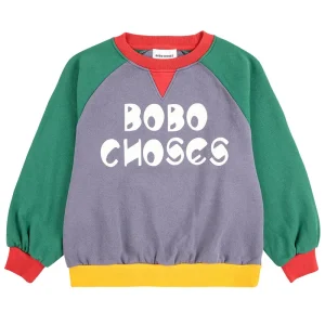 Bobo Choses Colour Block Raglan Sweatshirt by Bobo Choses
