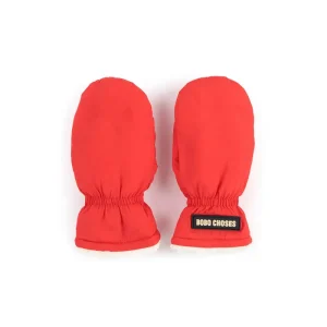 Bobo Choses Mittens in Red by Bobo Choses