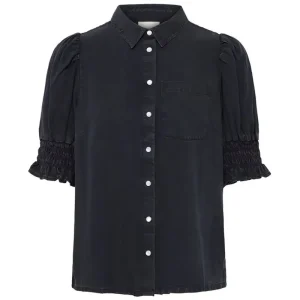 Borgie Shirt in Washed Black by ICHI