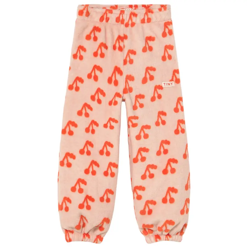 Cherries Polar Sweatpant in Wild Rose by Tinycottons