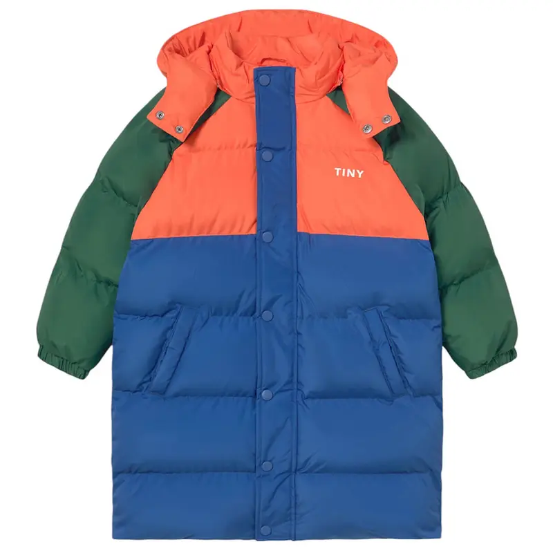 Colour Block Jacket in Dark Blue by Tinycottons