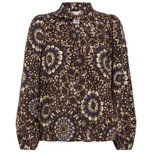 Craviz Shirt in Kaleidoscope Brown by ICHI