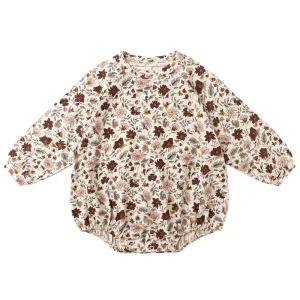 Crewneck Romper in Posy by Rylee & Cru