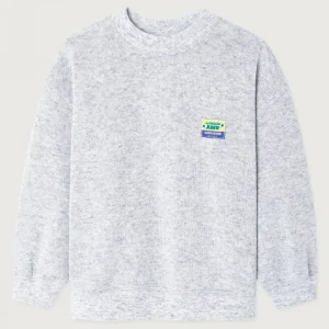 Evona Kid's Sweatshirt in Melange Light Grey by American Vintage