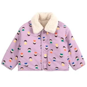 Game Pawns All Over Reversible Baby Jacket by Bobo Choses