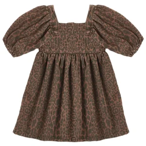 Gretta Babydoll Dress in Leopard by Rylee & Cru