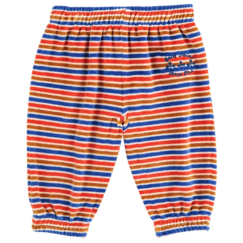 Have Fun Striped Baby Sweatpants in Red by Bobo Choses