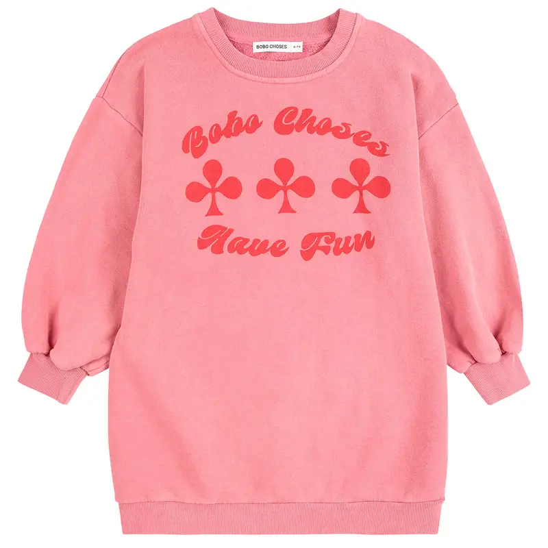 Have Fun Sweatshirt Dress by Bobo Choses