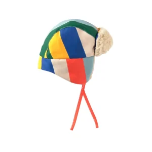 Multicolour Stripes Chapka by Tinycottons