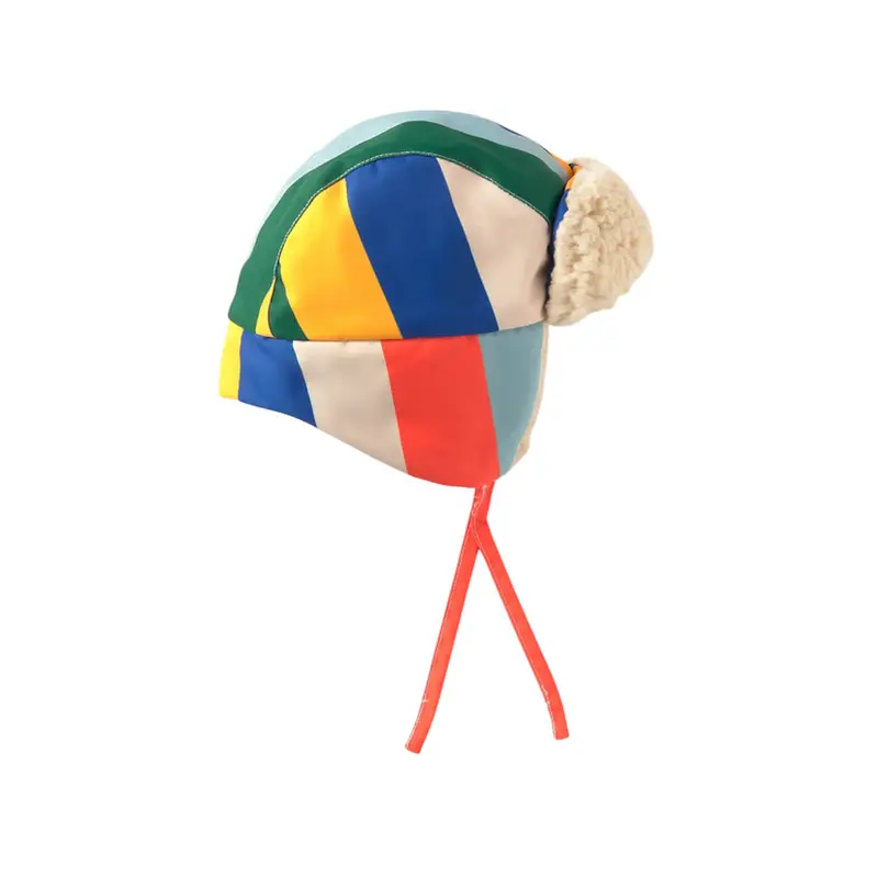 Multicolour Stripes Chapka by Tinycottons