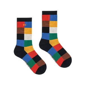 Multicolour Tiles Long Socks by Bobo Choses