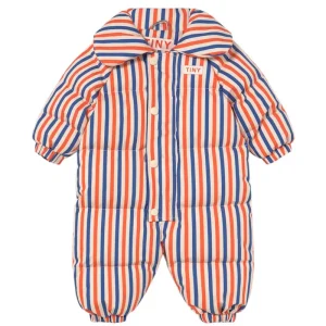 Padded Overall in Summer Red / Dark Blue by Tinycottons