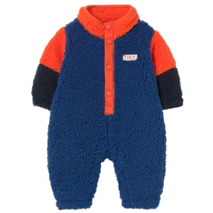 Sherpa Baby One-Piece in Dark Blue by Tinycottons