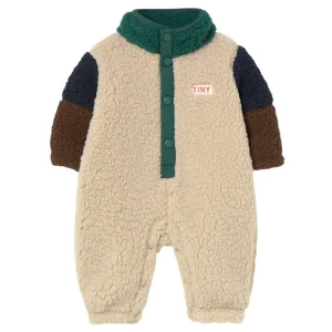 Sherpa Baby One-Piece in Dark Green by Tinycottons