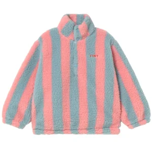 Sherpa Sweatshirt in Warm Grey / Pink by Tinycottons