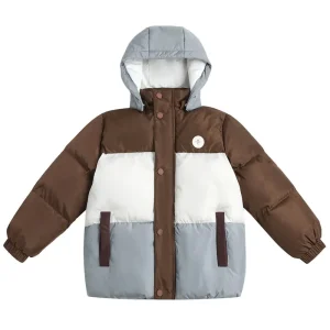 Ski Puffer Jacket in Brown by Rylee & Cru