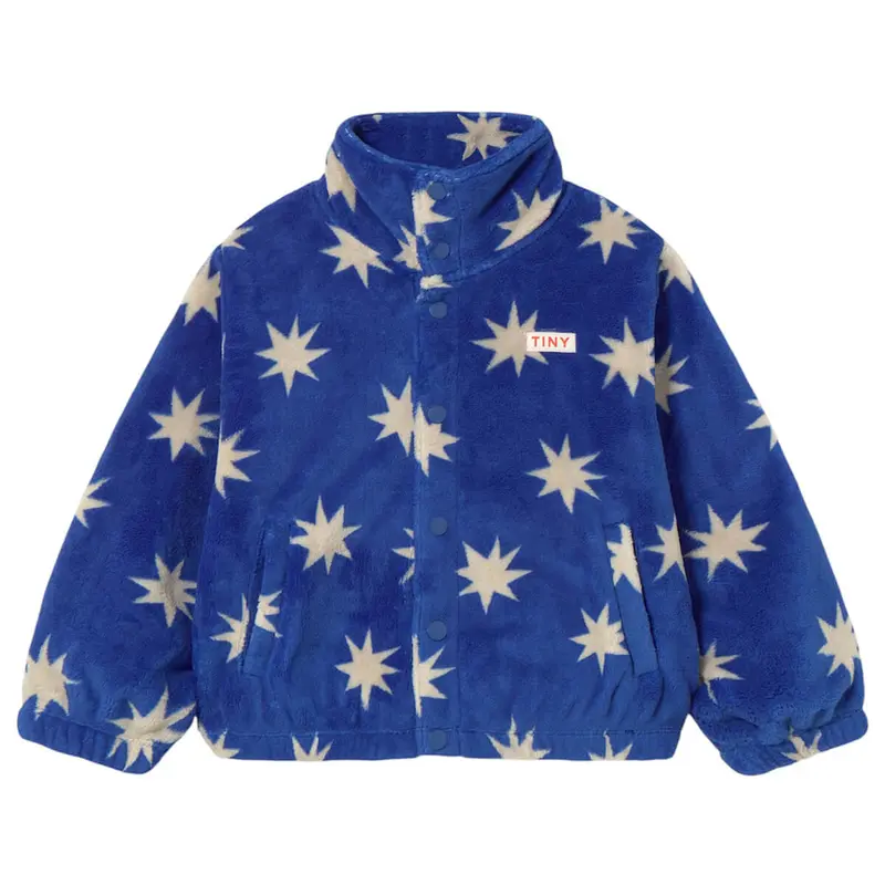 Stars Polar Jacket in Dark Blue by Tinycottons